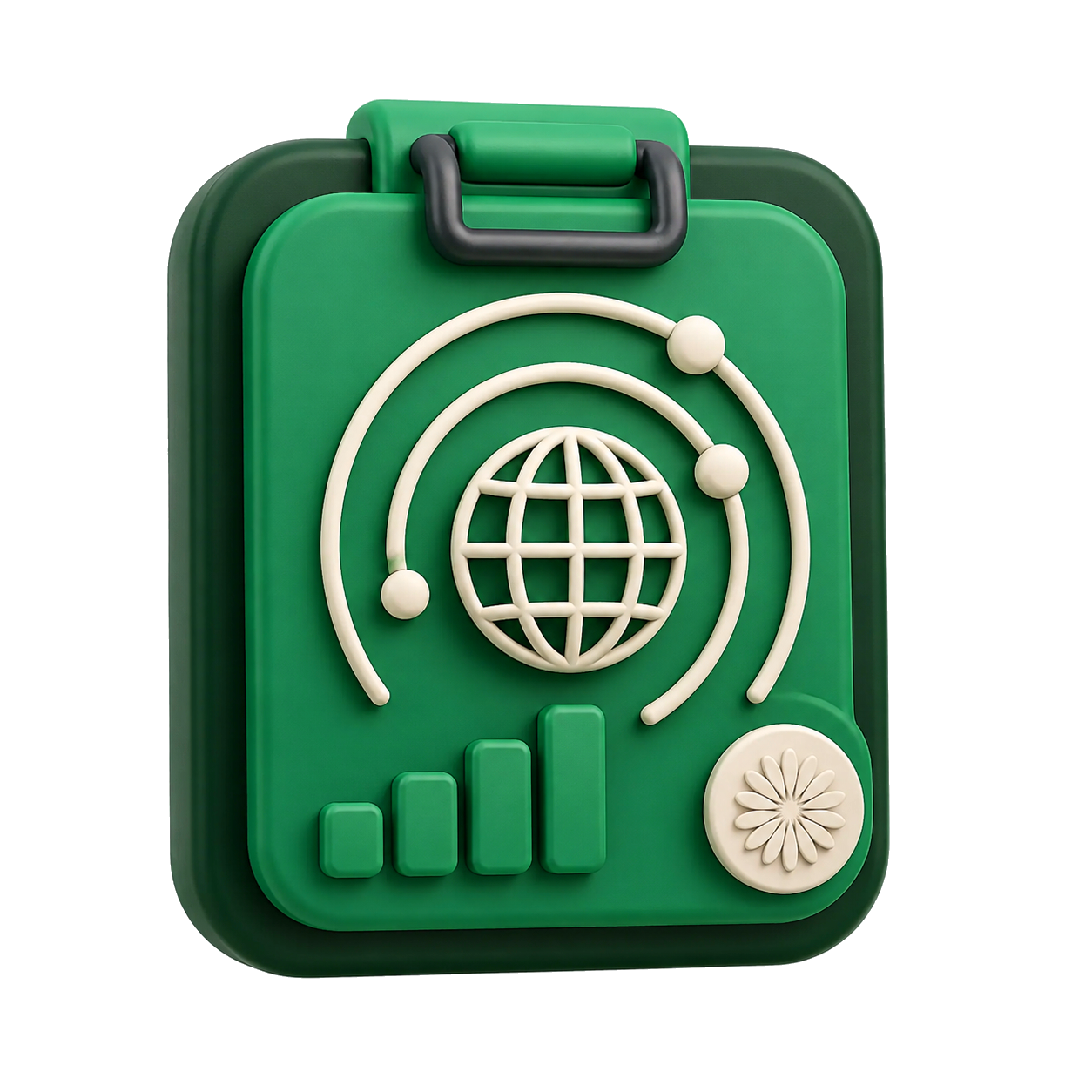 Reach icon with a megaphone and signal rings