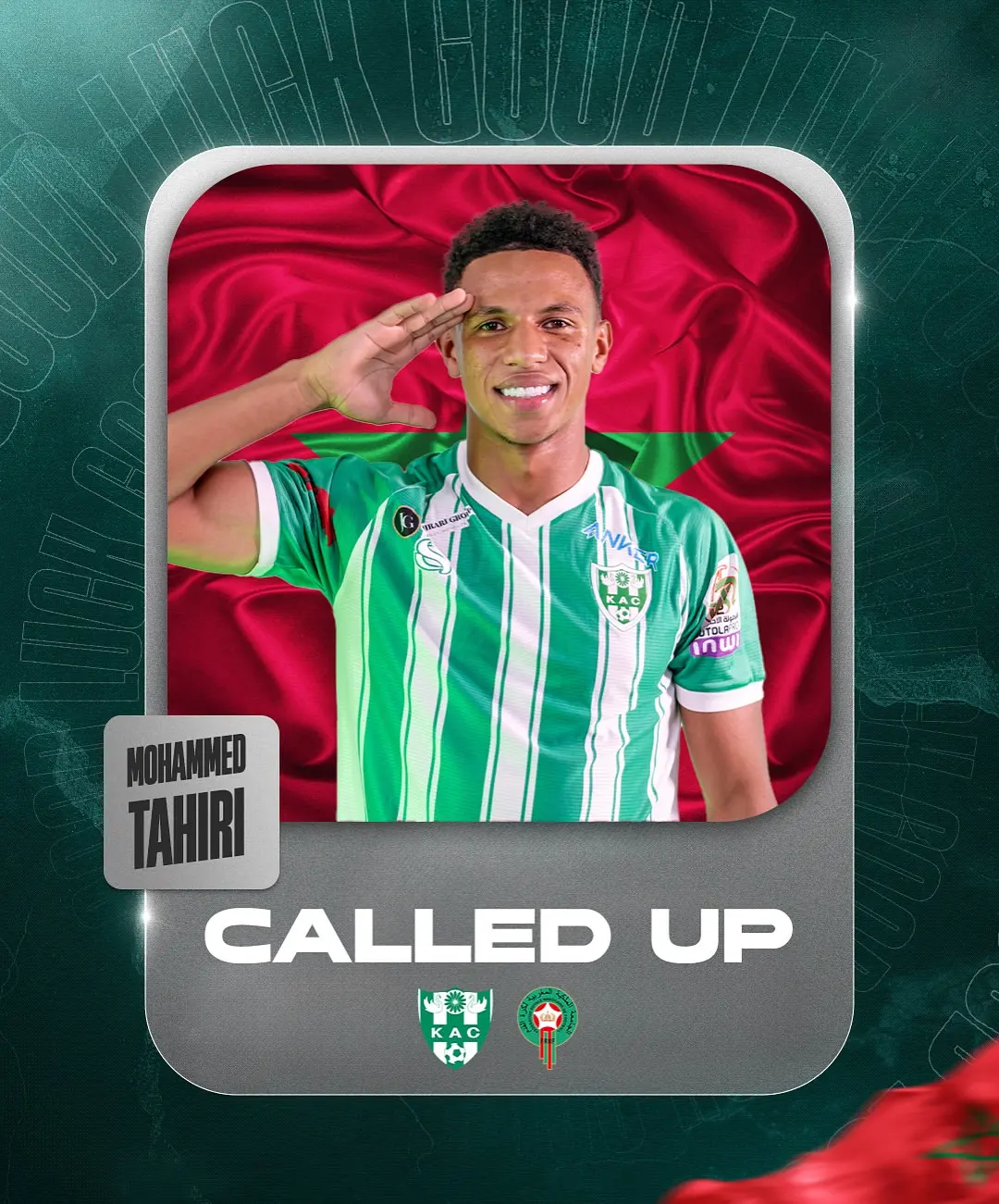 KAC player call-up announcement used as follow-up player recognition content