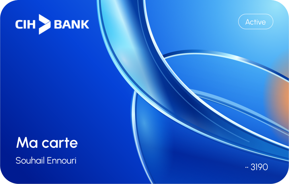 blue CIH card concept