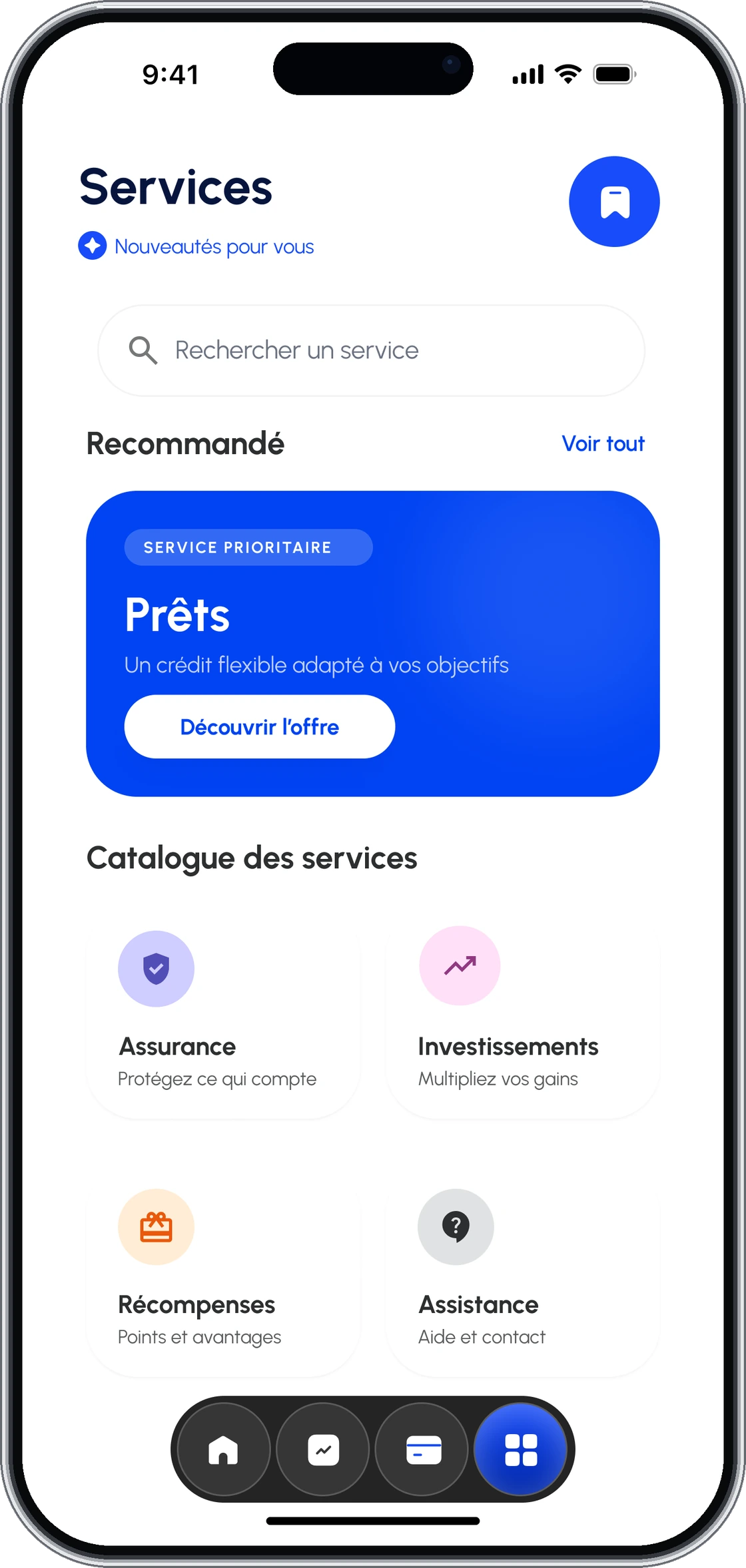 Services catalogue